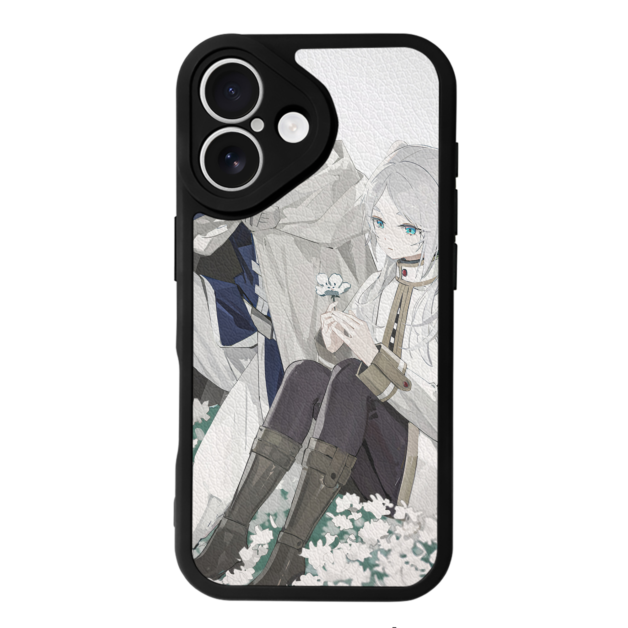 （画像用） 葬送のフリーレン Frieren 【iPhone 16シリーズ対応】シリコンスマホケース（レザー調） 材質：シリコン